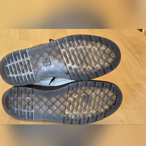 Dr. Martens White and Black Combat Boots - Picture 5 of 7